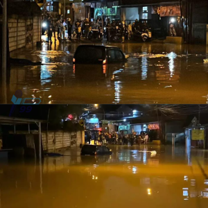 Banjir Cimahi Parah! Rumah Warga dan Mobil Terendam Setelah Hujan Deras