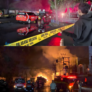 Ledakan Dahsyat! Truk Tangki BBM Terbakar di Cianjur, Jalur Ditutup