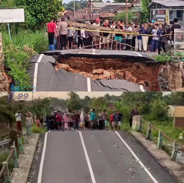 Darurat! Jembatan Prabumulih Ambruk, Akses Warga Lumpuh